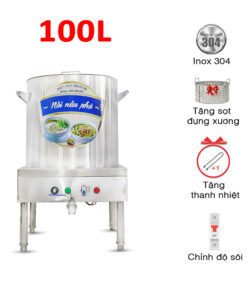 Nồi nấu phở 100L gắn biến trở CB