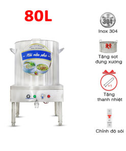 Nồi nấu phở 80L gắn biến trở CB