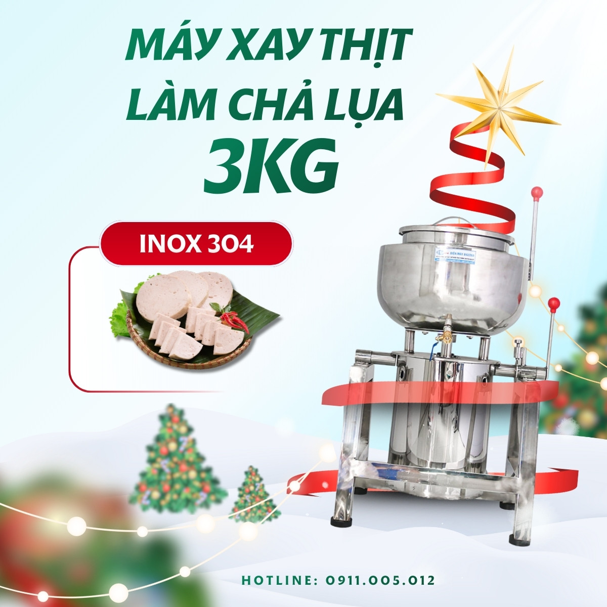 máy xay thịt làm chả lụa 3kg